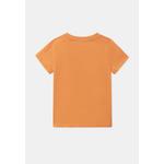 Оранжевая футболка с принтом 3