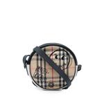 2000-2017 House Check Canvas and Calfskin Cartoon Print Round crossbody bag 1