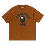 Футболки с коротким рукавом BAPE Sta Houndstooth College Relaxed Fit Tee 'Brown' 1
