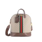 Savoy Web Bowling Tote GG Coated Canvas and Leather Small handbag 1
