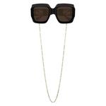 Gucci Square Sunglasses 'Черный/Коричневый' 1