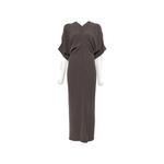 ribbed-knit batwing-sleeve maxi dress 1