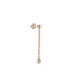 Moon diamond and rubies drop earring 1