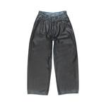 Acne Studios 2023 U Charcoal кожаные свободные джинсы 'Black' 1