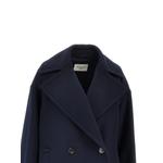 double-sided wool double-breasted pea coat - navy 2