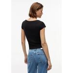 Футболка с логотипом, вырезом-лодочкой и slim-посадкой - Tommy Jeans 2