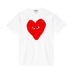 Футболки Comme des Garçons PLAY Big Heart Tee 'White' 1