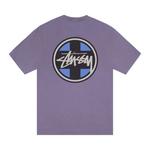Топы Stussy Cross Dot Tee Pigment Dyed 'Grape' 2