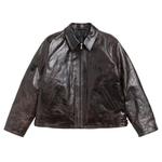 Куртки Stussy Garage Jacket Leather 'Dark Brown' 1