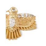 Кольцо Thunderbird из желтого золота с бриллиантами 2