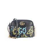 Стеганая сумка на плечо GG Marmont GucciGhost среднего размера 1