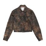 Джинсовые куртки Acne Studios Distressed Monogram Denim Jacket «Коричневый» 1