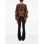Labirinto print silk blouse 4