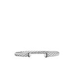 Серебряный браслет Cable Cuff с бриллиантами (6 мм) 1