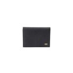FERRAGAMO Gancini держатель для карт из кожи Nero Black 781793 1