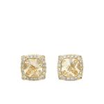 Серьги Petite Chatelaine из желтого золота с цитрином и бриллиантами (5 мм) 1