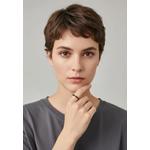 Ceres Timeless Ring Черное эмалевое кольцо в розовом золоте 5