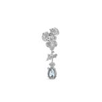 Серьги Orchid с аквамарином и бриллиантами 5