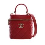 2019 Quilted Lambskin Trendy CC Vanity Case satchel 1
