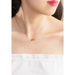 Athena Classic Interlocking Necklace в розовом золоте 3