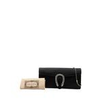 2016-2026 Ribbed Satin Crystal Dionysus Clutch on Chain shoulder bag 7