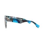 Солнцезащитные очки Gucci Square-Frame Recycled Acetate 'Синий/Серый' 2