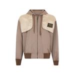 zip-up panelled hooded jacket 1