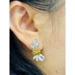 Серьги из желтого и белого золота с бриллиантами 2