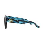 Очки солнцезащитные Gucci Square-Frame Recycled Acetate «Black/Violet» 2