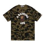 Топы BAPE 1st Camo College Tee 'Green' 1