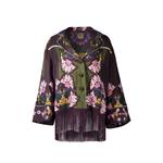 Calliope floral-print fringe shirt 1