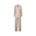 Костюм Lady Diana в тонкую полоску с двубортным пиджаком 1