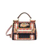 Miss Sicily Bag Printed Leather Medium satchel 1