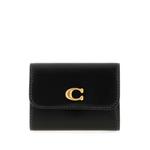 Essential logo-plaque leather card holder 1