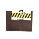 Короткий кошелек из натуральной кожи с RFID - Коричневый 6