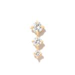 Серьга Éclat из желтого золота с бриллиантами 1