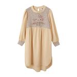 HELLO KITTY Пэчворк рифленое вышитое платье мини с перепадом длины [KB1395] 5