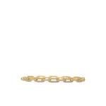 Браслет Stax Chain Link из желтого золота с бриллиантами (4 мм) 1