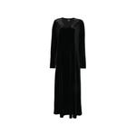 velvet V-neck maxi dress 1