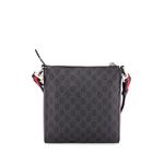 Web Strap Front Zip Messenger Bag GG Coated Canvas Small crossbody bag 2