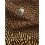Polo Bear herringbone beanie hat and scarf set 2
