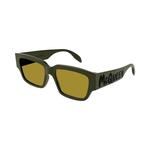 Солнцезащитные очки Alexander McQueen Square 'Green/Yellow' 2