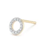 Серьги-гвоздики из желтого золота с бриллиантами 2