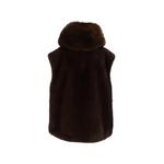 faux-fur hooded gilet 2