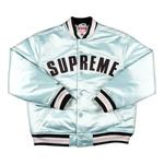 Университетские куртки Supreme x Mitchell And Ness Satin Varsity Jacket 'Light Blue' 1