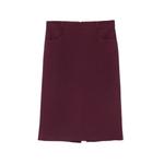 belt-loop rear-slit midi skirt 1