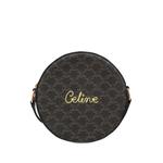 Сумка через плечо Triomphe Coated Canvas Embroidered Round Purse on Strap (2010-2026 годы) 1