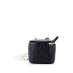 Мини-клатч Vanity Case with Pearl Chain Quilted Lambskin 2