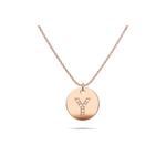 Подвеска-буква алфавита Initials Fabulous розовое золото многослойная сталь - Y 1