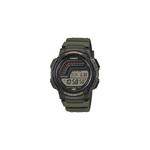 WS-1800-3AV Мужские цифровые часы с зеленым ремешком из смолы 1